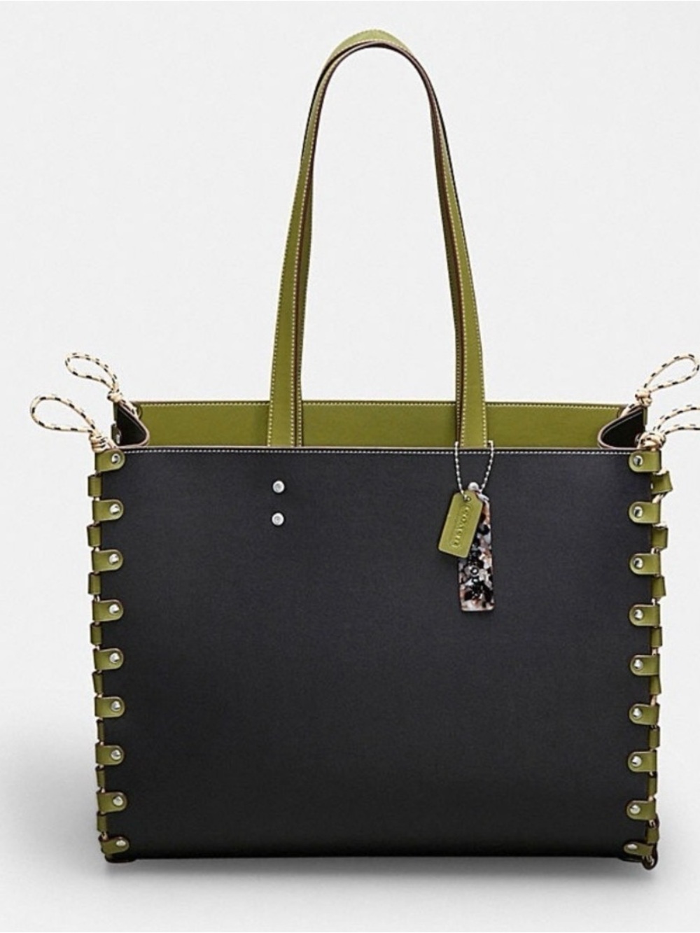Coachtopia lace up large two way reversible tote